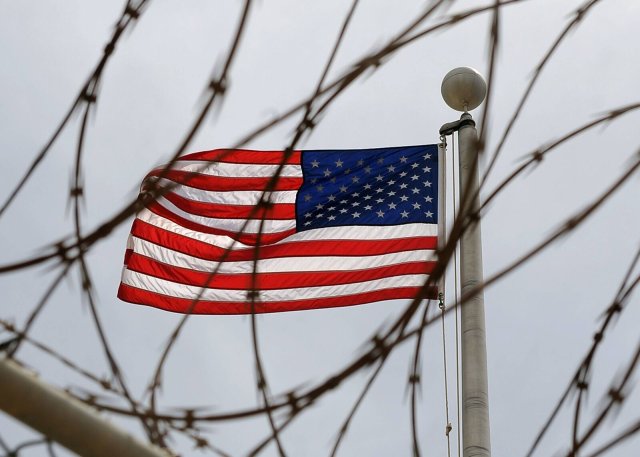 US-Flagge auf dem Marinestützpunkt Guantanamo Bay