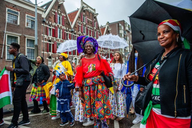 Gedenken an das Ende der Sklaverei am 1. Juli in Amsterdam