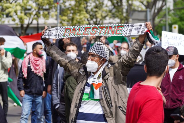 Wird in Deutschland nur schwer ertragen: Palästina-solidarisches Gedenken an die Nakba (hier 2021 in Berlin)