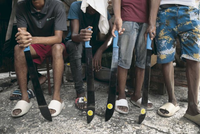 Die Bürgerwehr Bwa Kale, deren Methode die Selbstjustiz ist, hat viele Unterstützer – Port-au-Prince im Mai dieses Jahres.