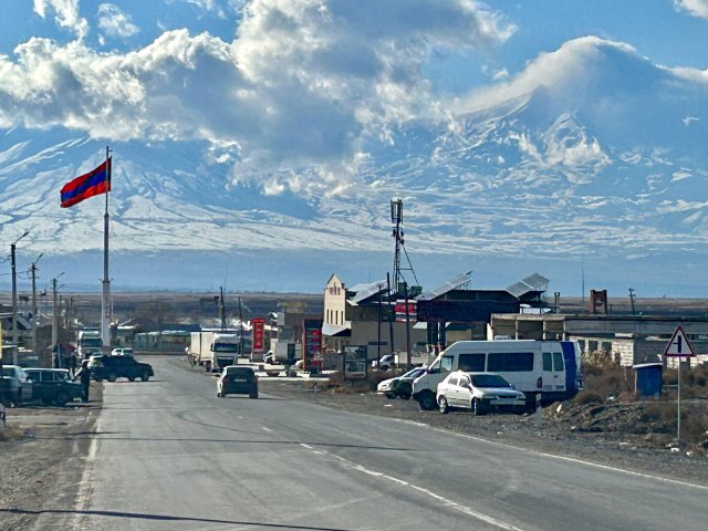 Ein strategischer Punkt in Armenien, an dem Armenien, die Türkei, die aserbaidschanische Exklave Nachitschewan und der Iran innerhalb weniger hundert Meter aufeinandertreffen.