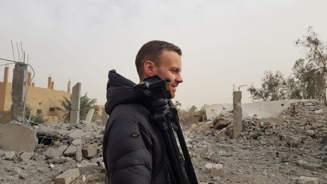 Der Brite Matt Broomfield in Rojava.