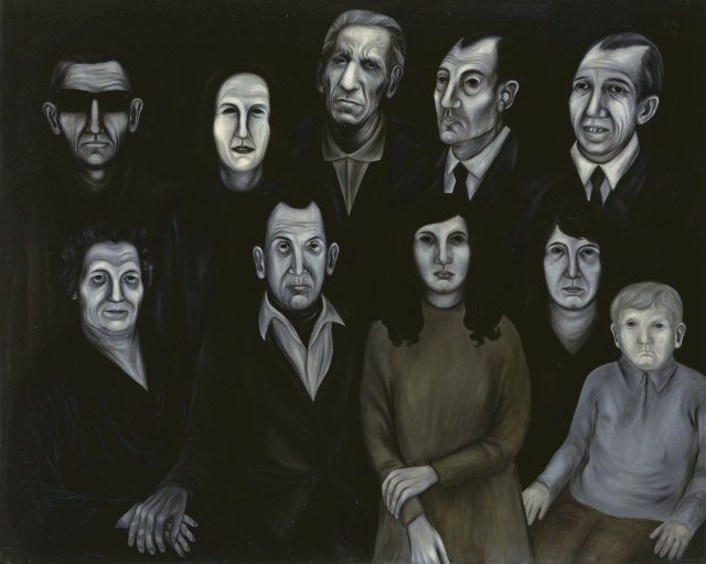 Núria Quevedo 30 Jahre Exil, 1971, Öl auf Leinwand Kunstsammlungen Chemnitz