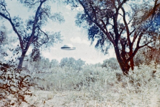 Das Weltraumfieber packte in den 60er und 70er Jahren nicht nur die Italiener: eine vermeintliche Ufo-Aufnahme von 1963, New Mexico (USA)