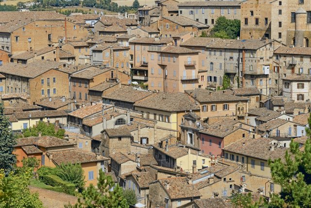 Die am Reißbrett geplante Innenstadt von Urbino