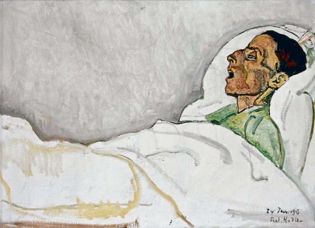 Valentine Godé-Darel auf dem Sterbebett, dargestellt von ihrem Geliebten, dem Maler Ferdinand Hodler, im Jahr 1915