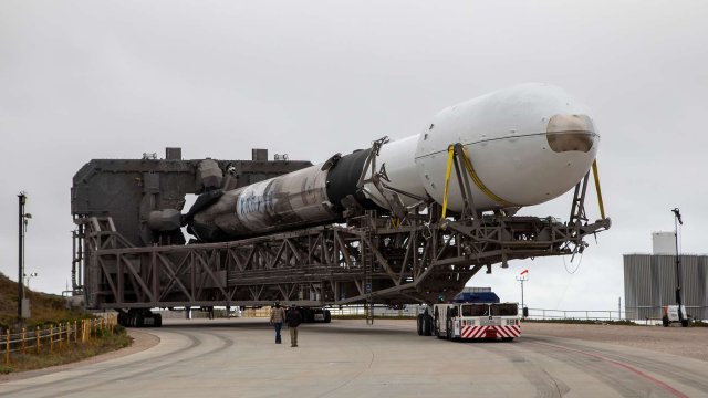 Der Start das ersten SARah-Satelliten mit einer Rakete des Elon Musk-Konzerns SpaceX.