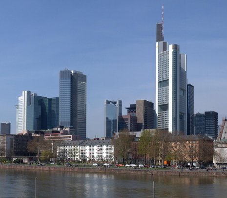 Das Bankenviertel in Frankfurt am Main