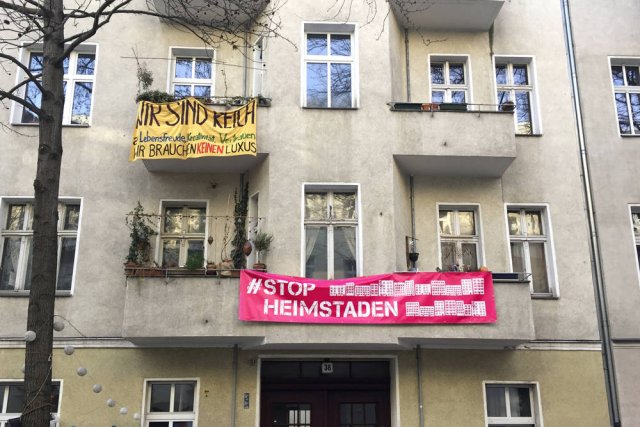 Protest gegen steigende Mieten in Berlin