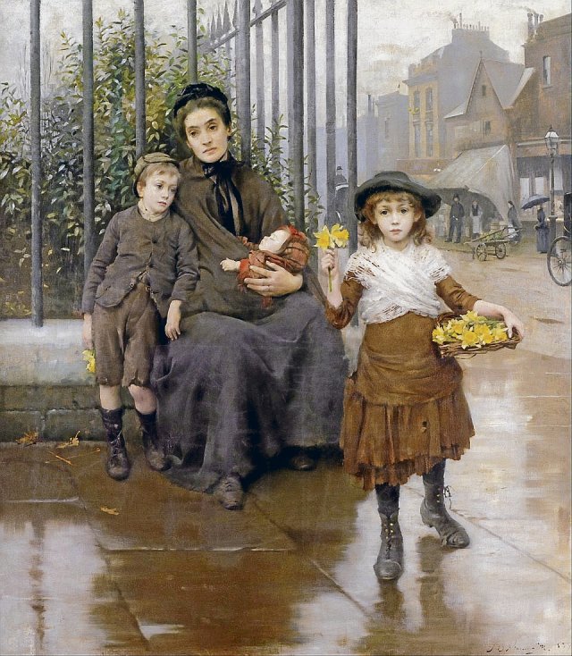 Thomas Benjamin Kennington (1856–1916): »The Pinch of Poverty«, 1891