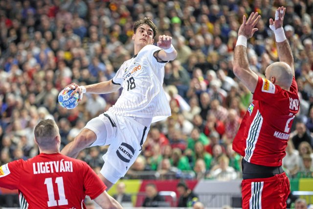 Kompletter Spieler: Julian Köster überragte mit acht Toren, starken Anspielen und guter Abwehrarbeit gegen Ungarn.