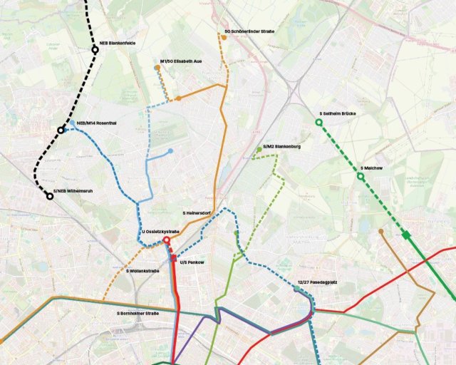 Erste Vorstöße: Die Pläne der Linken für das Pankower Schienennetz bis 2035