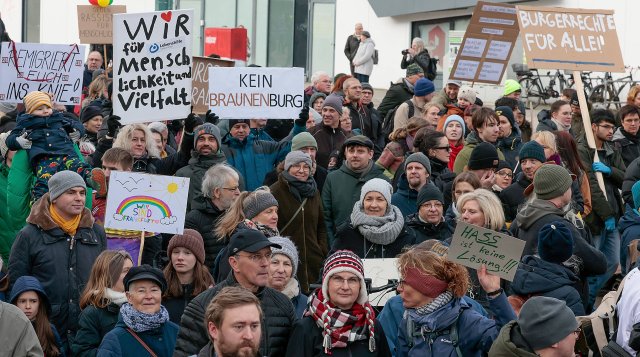 Demonstration in Frankfurt Oder am 27. Janauar