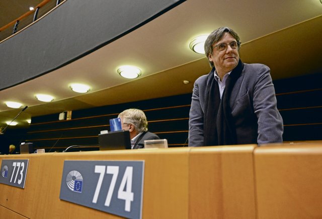 Der katalanische Exil-Präsident Carles Puigdemont hat im Europaparlament nicht nur Freunde.