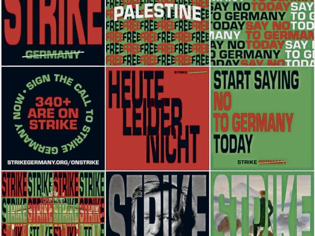 Instagramkacheln der Initiative »„Strike Germany«