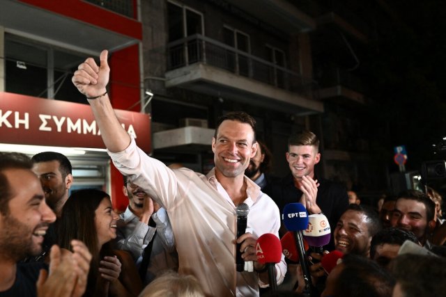 Bei der Wahl des Syriza-Vorsitzenden im September 2023 war der p...