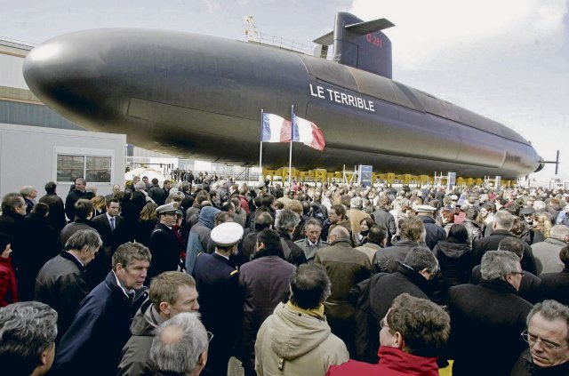 Frankreich ist stolz auf seine U-Boote, die Nuklearraketen abfeu...