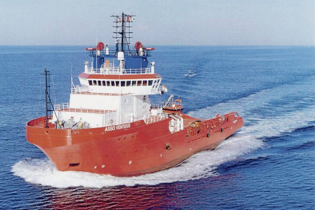 Die »Asso Ventotto« (hier ein Schwesterschiff) dient der Versorgung von Ölplattformen und kreuzt dazu regelmäßig im Mittelmeer.