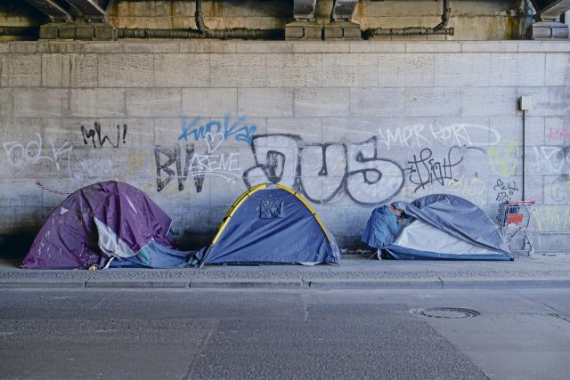 Für Obdachlose gibt es nicht viele Orte, um zur Ruhe zu kommen.