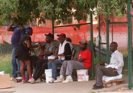 Farbige Obdachlose in Atlanta Archivfoto: dpa/Rehder