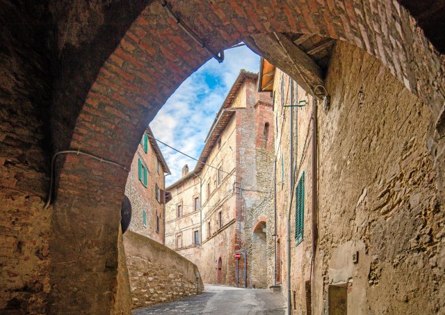 Mittelalterlich: die Via Virgilio Ceppari in Panicale