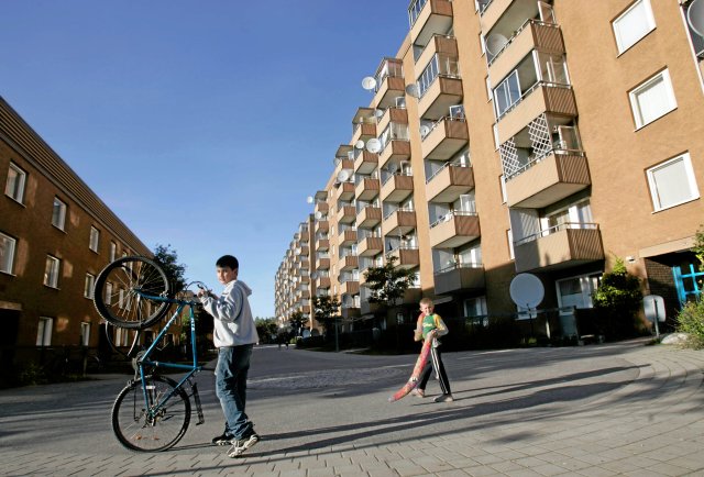 Schweden ist nicht nur Bullerbü. Wohnblocks in Stockholm
