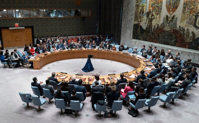 Der Sicherheitsrat der Vereinten Nationen berät in einer Sonders...