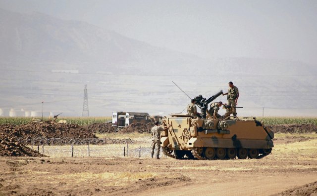 Türkische Militärübung nahe der irakisch-türkischen Grenze 2017:...