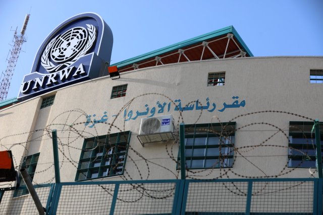 Das Hauptquartier des Palästinenserhilfswerks United Nations Relief and Works Agency (UNRWA) in Gaza