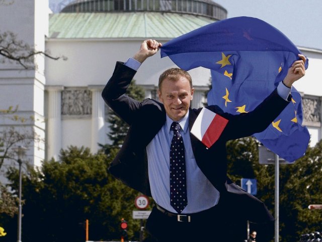 Polens Beitritt zur Europäischen Union beflügelte 2004 den heutigen Ministerpräsidenten Donald Tusk.