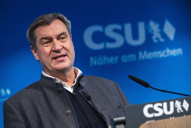 Der CSU-Parteivorsitzende Markus Söder spricht sich für eine Große Koalition ohne Olaf Scholz aus.