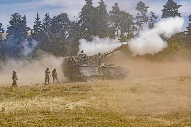 Deutsche Panzerhaubitzen in der Ukraine: Sie könnten ihre Muniti...