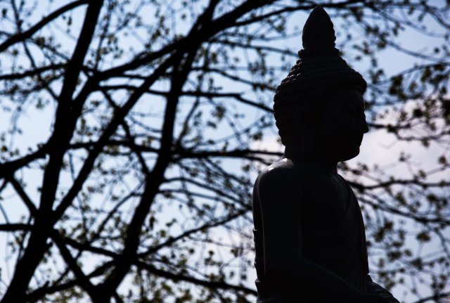 Nicht nur in Lichtenberg anzutreffen: Buddha-Statue im thailändi...