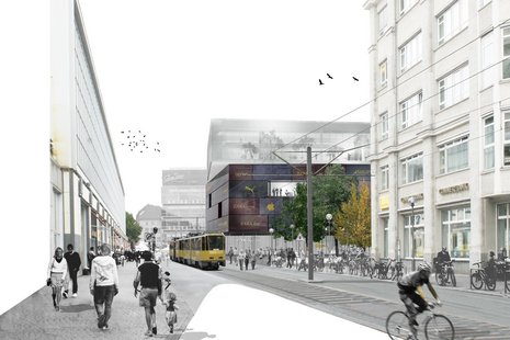 Zwischen Bahnhof Alexanderplatz und Fernsehturm soll das Geschäftshaus von Redevco entstehen.