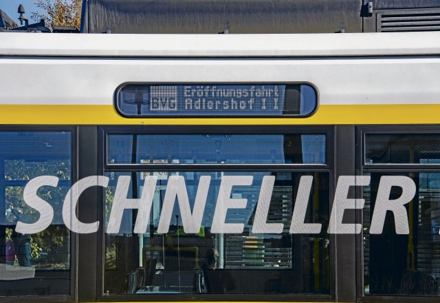 Nicht gerade schnell läuft der Tramausbau in Berlins Südosten.