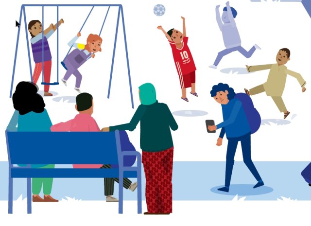 Die Darstellung der »Einrichtung«, in die Kinder vor der Abschiebung gebracht werden, dürfte in den meisten Fällen nicht der Realität entsprechen. Beschrieben ist sie auch mit den Worten »Du und Deine Familie bleibt zusammen«.