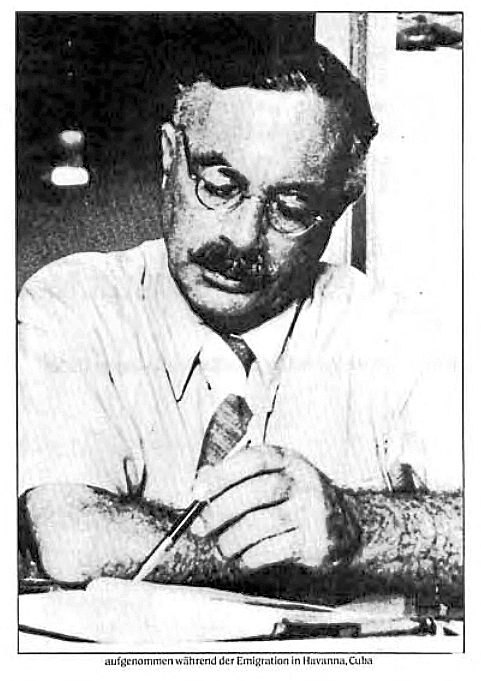 August Thalheimer, Theoretiker der KPDO, im kubanischen Exil ab 1941
