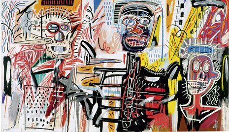 Jean-Michel Basquiat: Philistines, 1982. Acryl und &#214;lkreide auf Leinwand, 183 x 312,5 cm; Sammlung von Irma und Norman Braman &#169; 2010, ProLitteris, Z&#252;rich