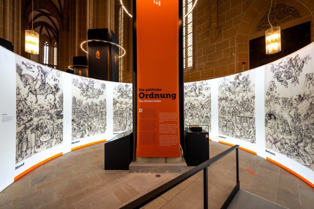 A seção de exposição »A Ordem Divina« no Museu St. Marien