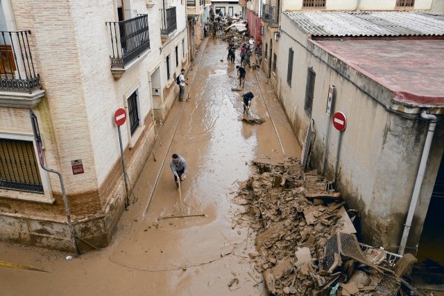Große Teile der Gemeinde Catarroja in der Provinz Valencia waren...
