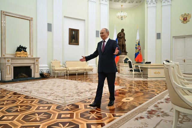 Russlands Präsident Wladimir Putin empfing den Sondergesandten v...