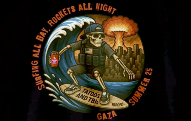 Eines der MC-Mitglieder betreibt einen Webshop mit diesen »Gaza Summer 2025«-T-Shirts.