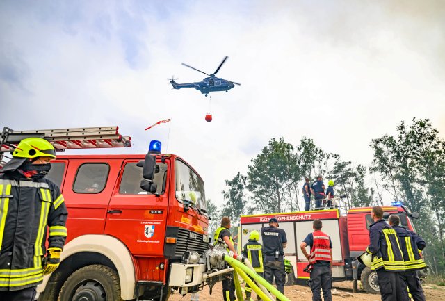 Der Waldbrand in der Gohrischheide im Juli konnte wegen der Muni...