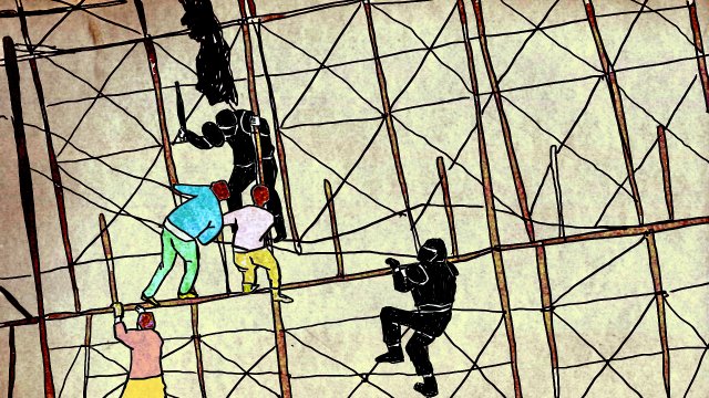 Von Marokko aus stürmen Flüchtlinge den Grenzzaun zur spanischen Exklave Melilla.