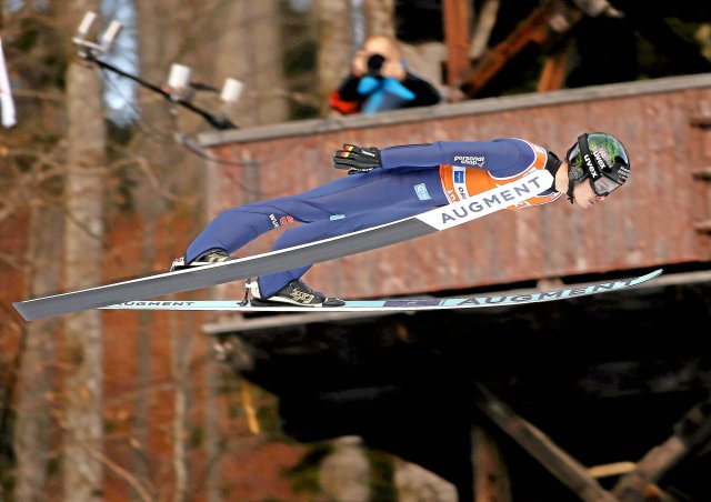 Flug mit gutem Omen: Philipp Raimund war der Sommerkönig im Skis...