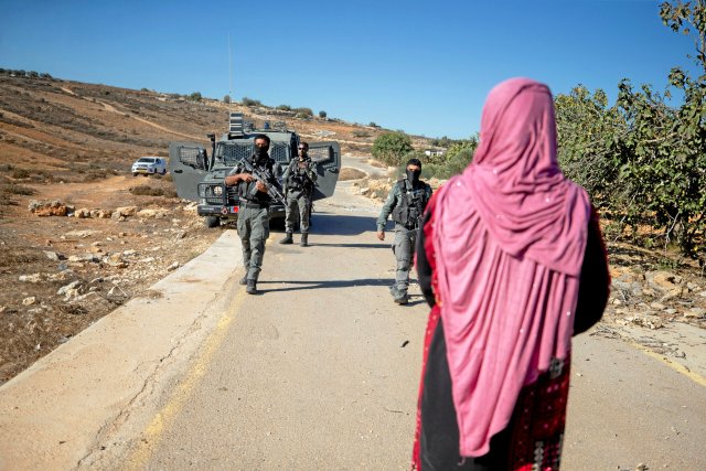 Israelische Grenztruppen im Westjordanland