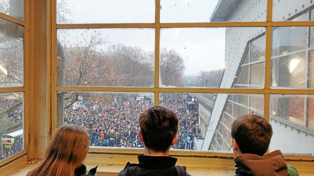 Die Schüler*innen wollen selbst über ihre Zukunft entscheiden.