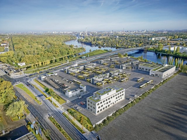 So soll der neue Betriebshof aus Sicht der BVG-Planer bald ausse...