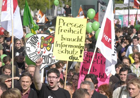 Genau vor einem Jahr &#8211; am 11. September 2009 &#8211; demonstrierten in Berlin 35 000 B&#252;rger f&#252;r Freiheit statt Angst. Foto Ulli Winkler