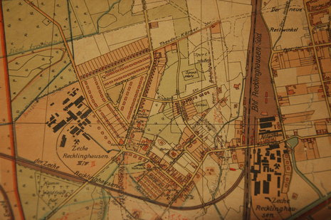 Die Arbeitersiedlung Hochlamark im Recklinghäuser Süden
Karte aus den Stadtarchiven - 1905